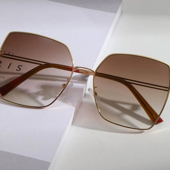 Luxe Square Bug Eye Ombre Sunglasses main image 4
